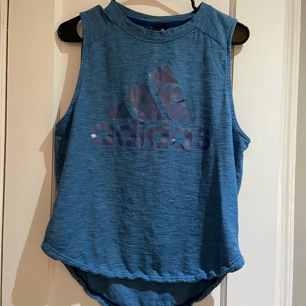 Blue Adidas Tank Top